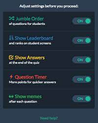Enter the question and answers in the text fields provided. New Updates At Quizizz Technology Pursuit