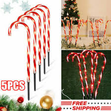 5x pathway candy cane lights