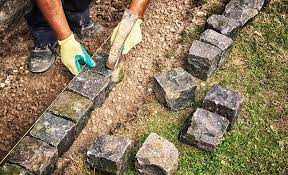 how to install a brick paver edge