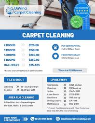 pricing davinci carpet cleaning