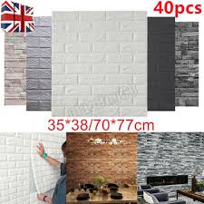 40pcs 70 77cm 3d Tile Brick Wall