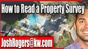 Outlines of structures on property and adjoining land. How To Read A Property Survey Youtube