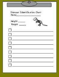 Dinosaur Paleontologist Chart Dramatic Play Printables