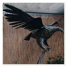 handcrafted metal large flying eagle