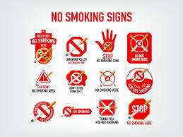 no smoking signs icons symbols by