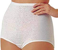 The Senior Shop Classic Fit Elastic Leg Granny Panties - 3 Pack White at  Amazon Women's Clothing store