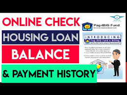 check pagibig housing loan payments