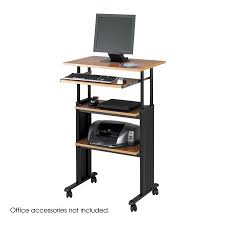 By fufu&gaga (1) 60 in. Safco Muv Stand Up Adjustable Height Desk Medium Oak