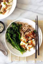 silken tofu with soba noodles and