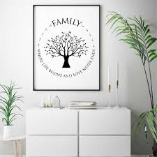 Family Quotes Wall Art Canvas Painting