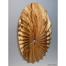 Spiraled Maple Wall Sculpture Wood