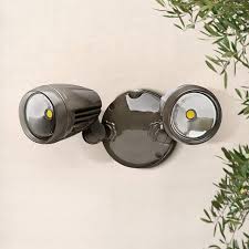 Brookdale 2 Light Dusk To Dawn Led Security Light In Bronze 3r693 Lamps Plus