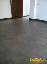 floor finished anium work in