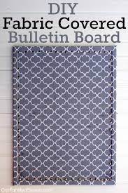 diy fabric covered bulletin board