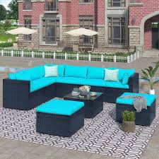 Wicker Outdoor Sectional Sofa Set