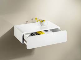 Floating Drawer Shelf Gloss White