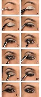 top party eye makeup step by step for