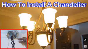 Install 6 Light Chandelier in Dining Room - YouTube