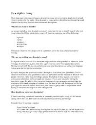 thesis statement descriptive essay how to write a descriptive     SlideShare writing outlines for essays agenda example
