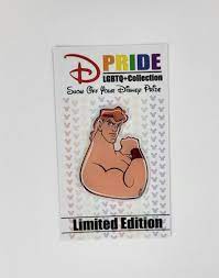 Disney Hercules Muscle Bicep shirtless version 2 gay pride interest fantasy  pin | eBay