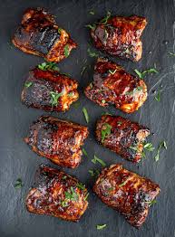 grilled en thighs with bbq sauce