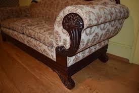 Vintage Mahogany Duncan Phyfe Style Sofa