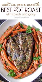 mom s tender pot roast in oven