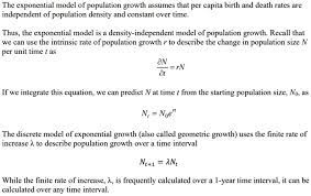 The Exponential Model Of Population