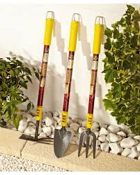 Set Of 3 Extendable Garden Tools None