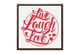 Live Laugh Love Canvas Wall Art Print