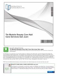 pdf tle module beauty care nail care