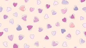 Cute Love Pattern Desktop Background