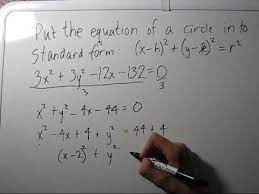 Writing The Equation Of A Circle In