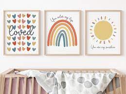 Boho Nursery Printable Wall Art Neutral