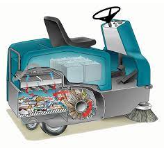 6100 sub compact ride on floor sweeper
