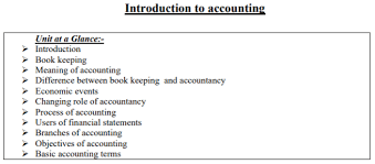 Cbse Class Xi Accountancy Introduction To Accounting