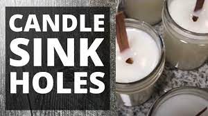 Melt the top of the candle until the melted wax fills the sinkhole completely. Candle Sinkholes Why They Happen How To Fix And Prevent Them Youtube
