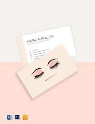 makeup artist business card in pdf