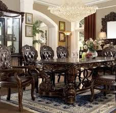 hand made brown dining room big table
