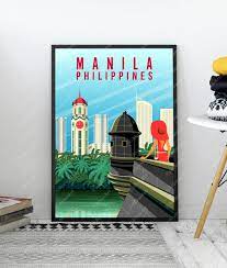 Philippines Poster Manila Travel Print