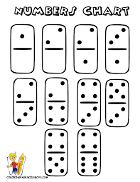 Popular Numbers Coloring Pages To Print 2 Learn Dominoes