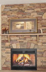Full Stacked Stone Fireplace Colony Homes