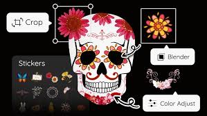 how to create own sugar skull photo for