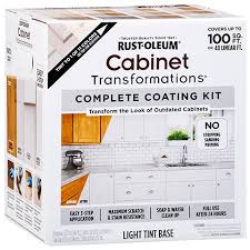 Apply two coats of paint each to the cabinet door backs and fronts, allowing the paint to dry according to the can's instructions between coats. Cabinet Transformations Light Kit Product Page