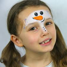frosty snowman face paint guide