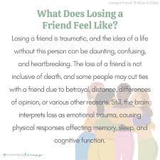 losing a friend 13 ways to cope