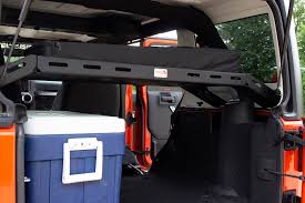 jeep jk interior storage rack 07 18