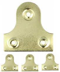 Picture Hanging Brackets Brass Flat