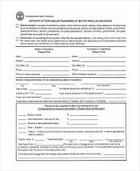 free 6 gift affidavit forms in ms word