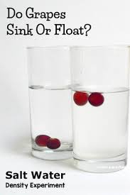 do grapes sink or float? salt water